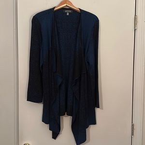 Kasper 1X women’s waterfall cardigan.